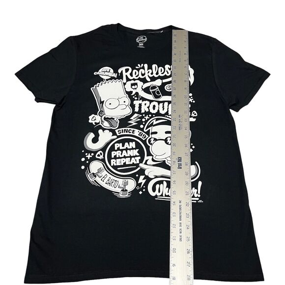 Simpsons Men’s M El Bart Graffiti T-Shirt Milhouse Universal Carumba Skateboard - Picture 4 of 7